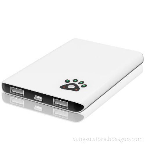 high quality bear paw Dual USB mobile charger 6000mAh for Samsung